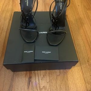 Cassandra 110 YSL  Saint Laurent studded  sandal